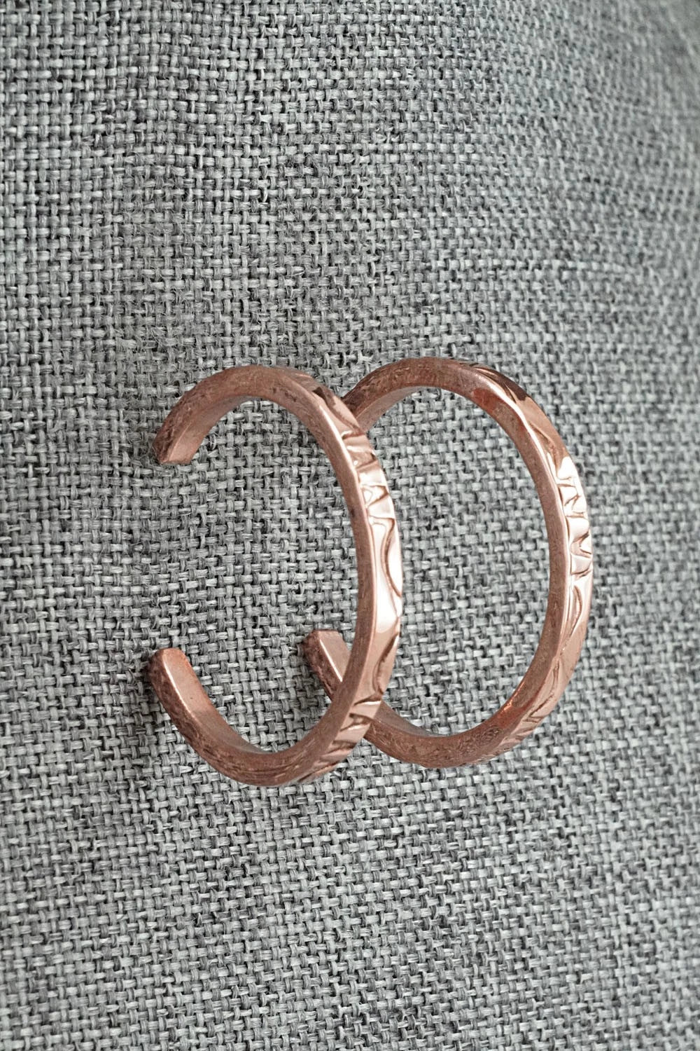 Copper Hoop Earrings - Elaine Tahe
