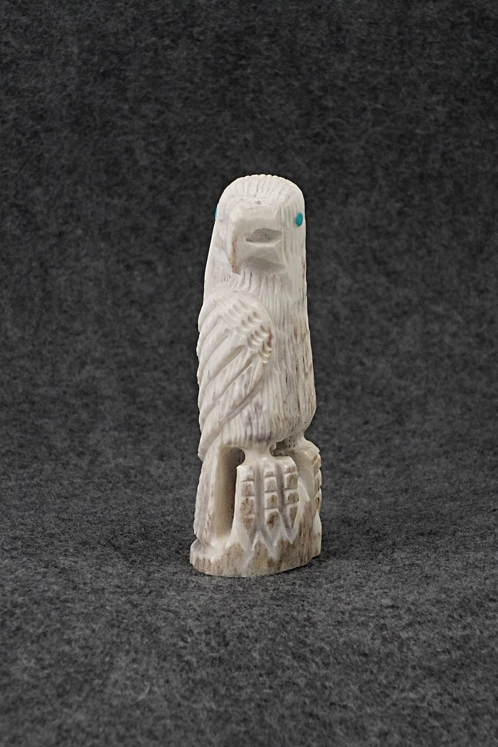 Eagle Zuni Fetish Carving - Gerrick Weeka
