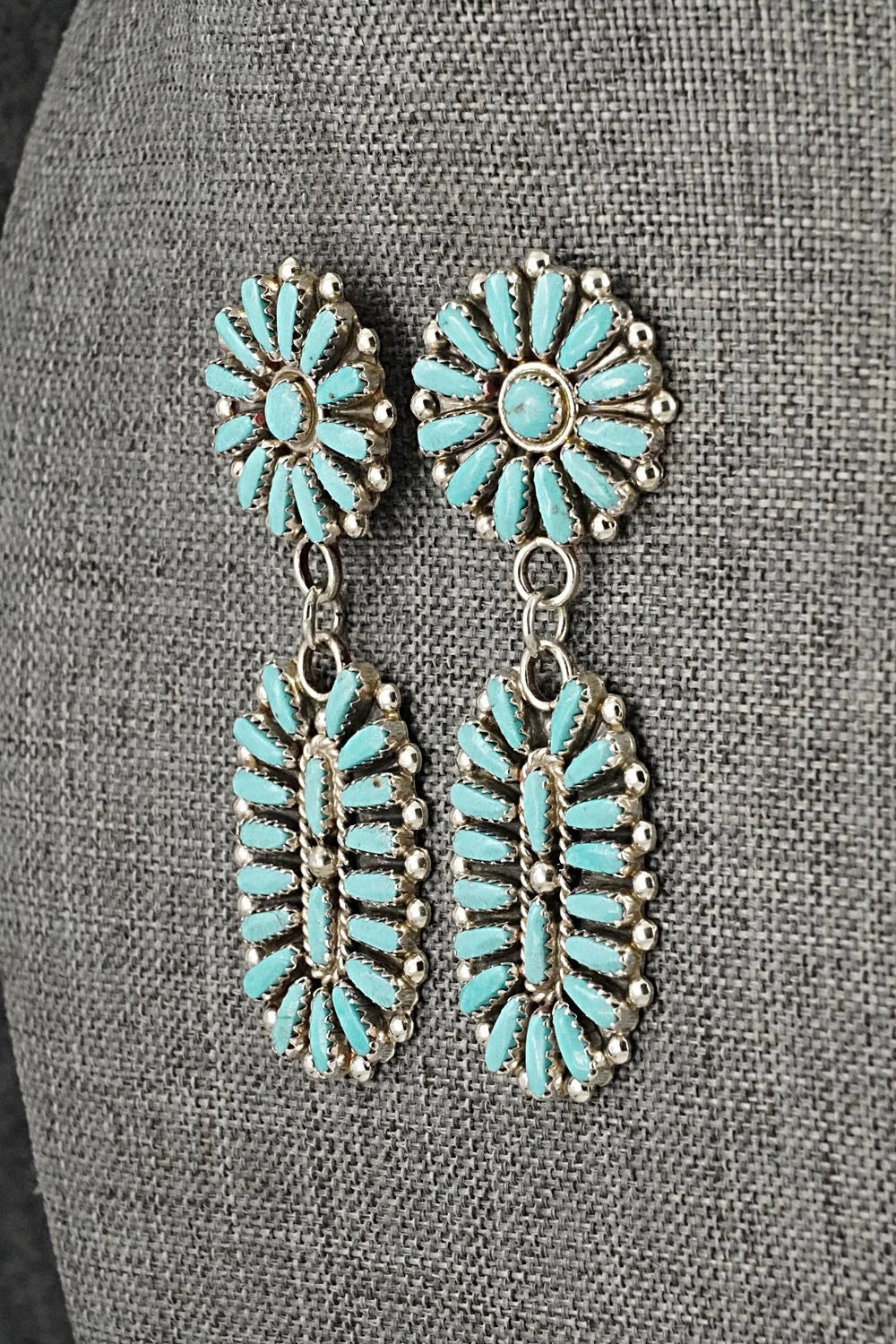 Turquoise & Sterling Silver Earrings - Philena Byjoe