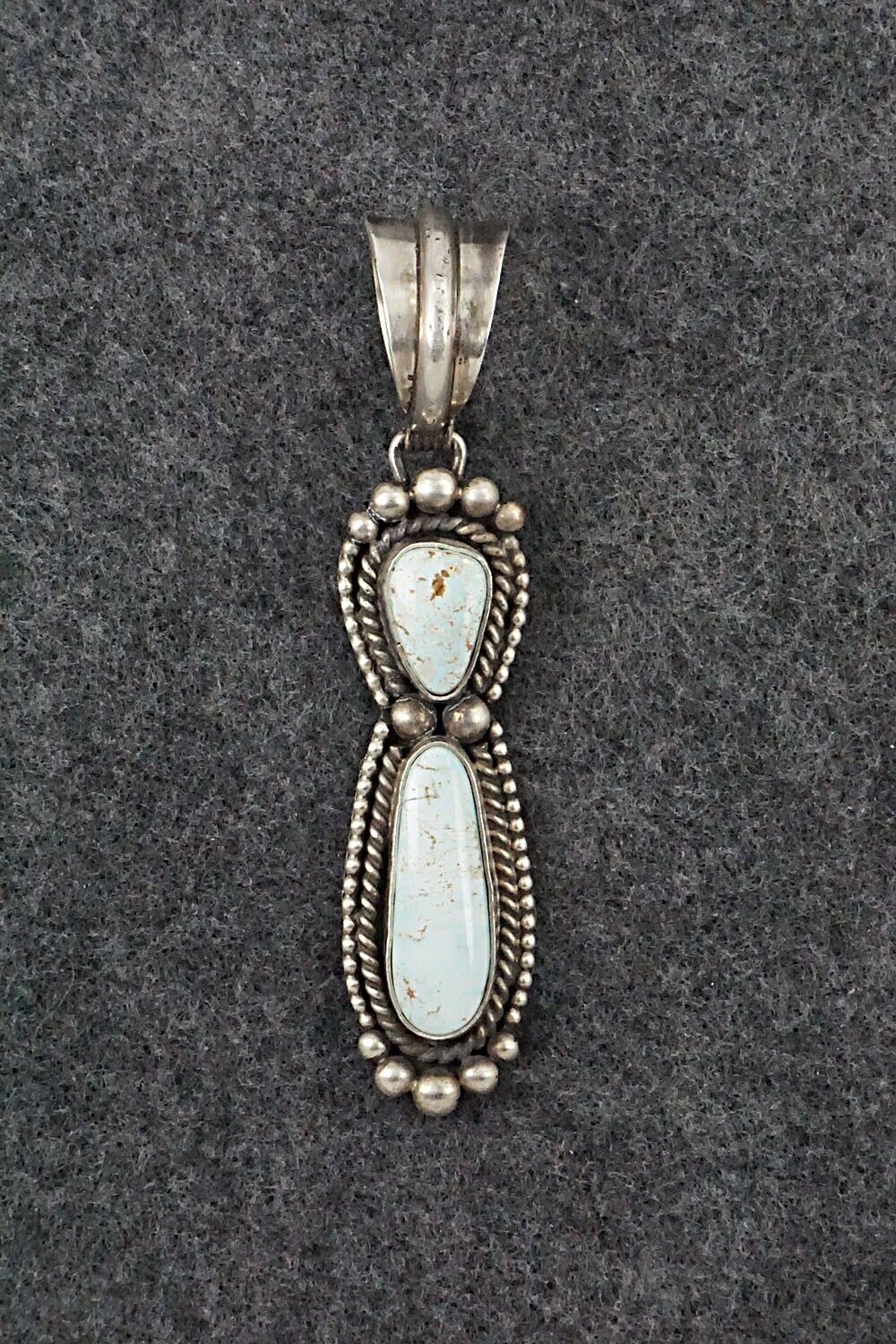 Turquoise & Sterling Silver Pendant - Rosita Calladitto