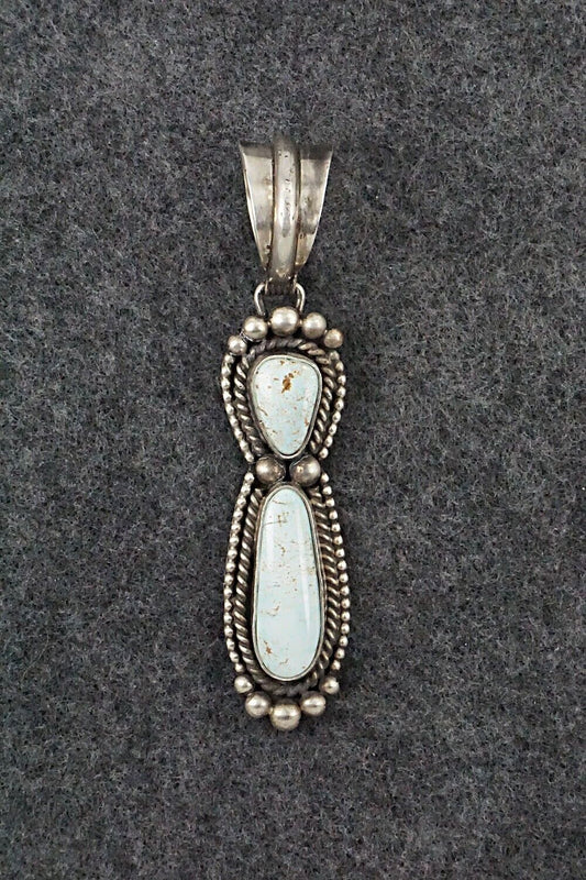 Turquoise & Sterling Silver Pendant - Rosita Calladitto