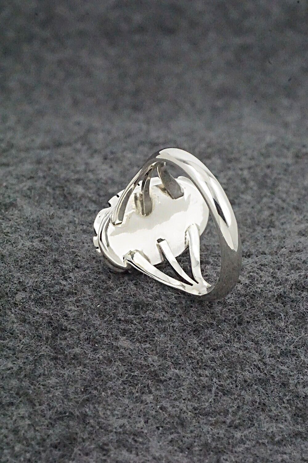 Turquoise & Sterling Silver Ring - Amos Begay - Size 9