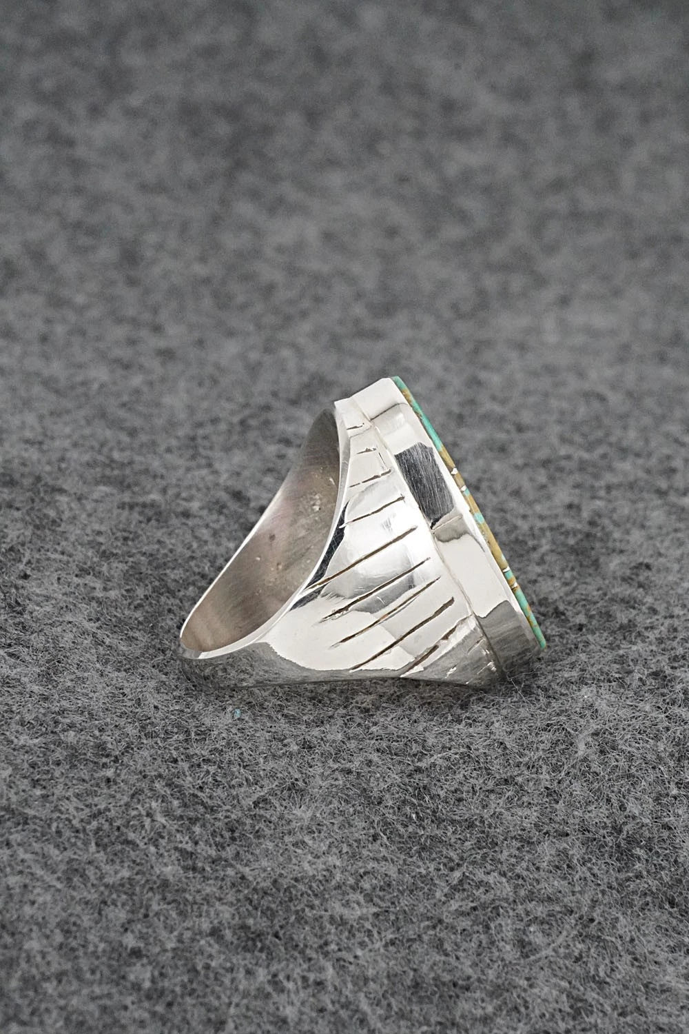 Turquoise & Sterling Silver Ring - Wilbert Muskett Jr. - Size 10