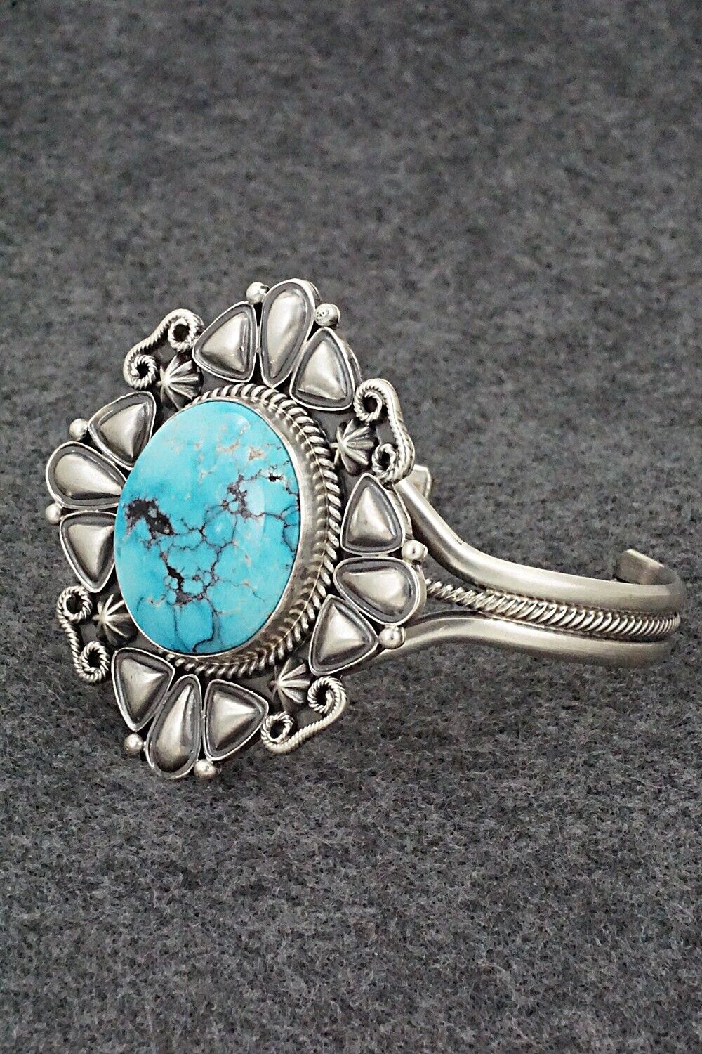 Turquoise & Sterling Silver Bracelet - Derrick Gordon