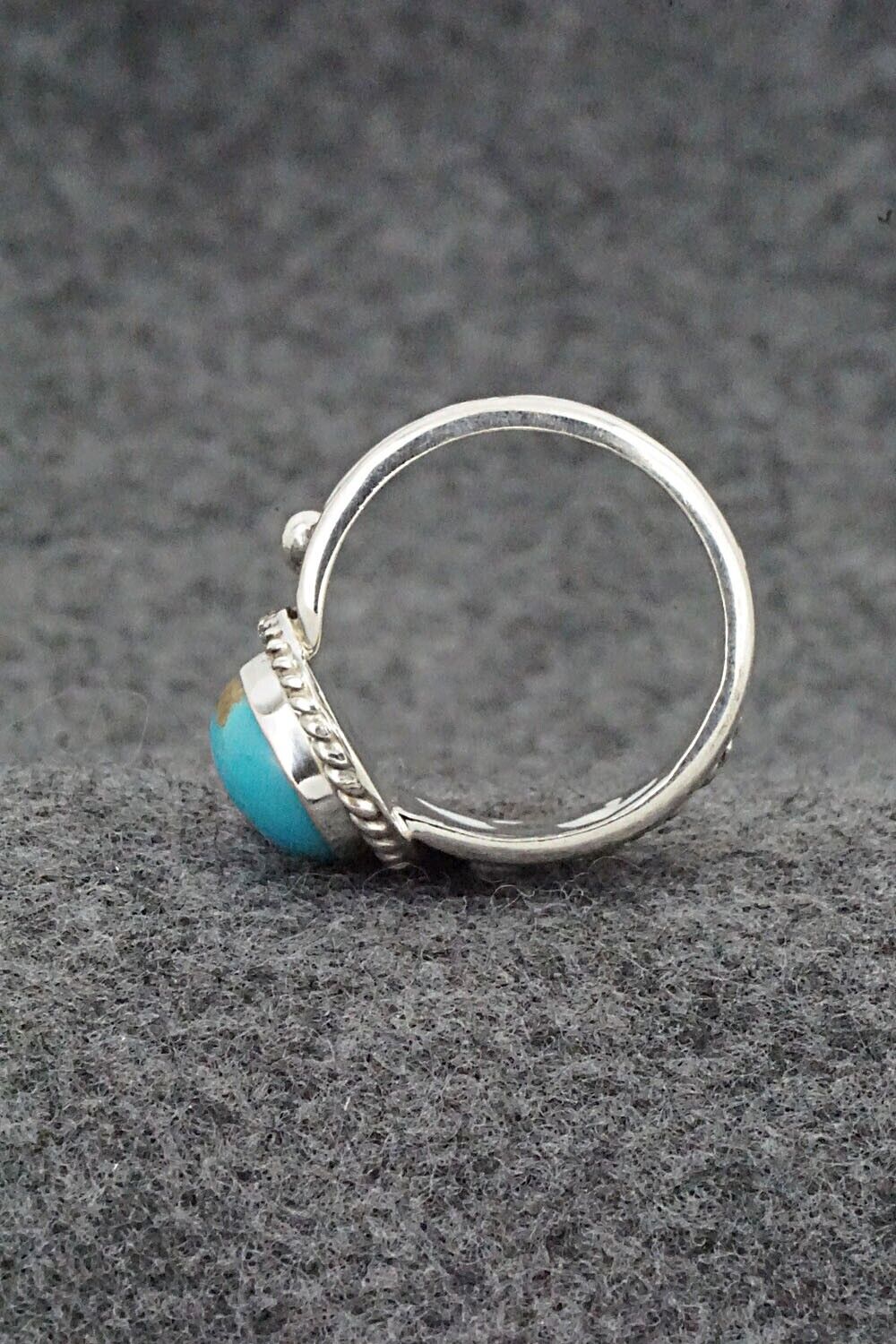 Turquoise & Sterling Silver Ring - Thomas Yazzie - Size 9