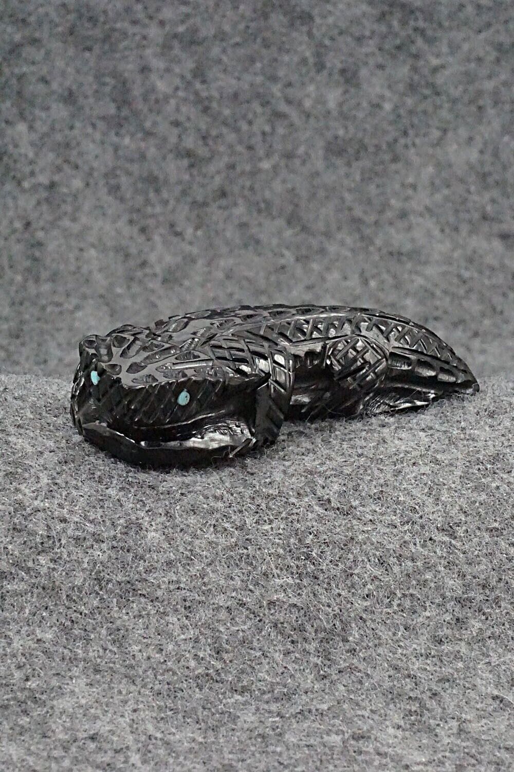 Horned Toad Zuni Fetish Carving - Jensen Charlie