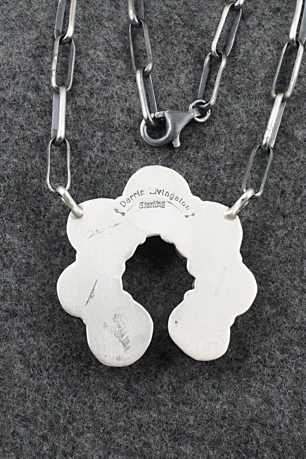 Turquoise & Sterling Silver Necklace - Darrin Livingston