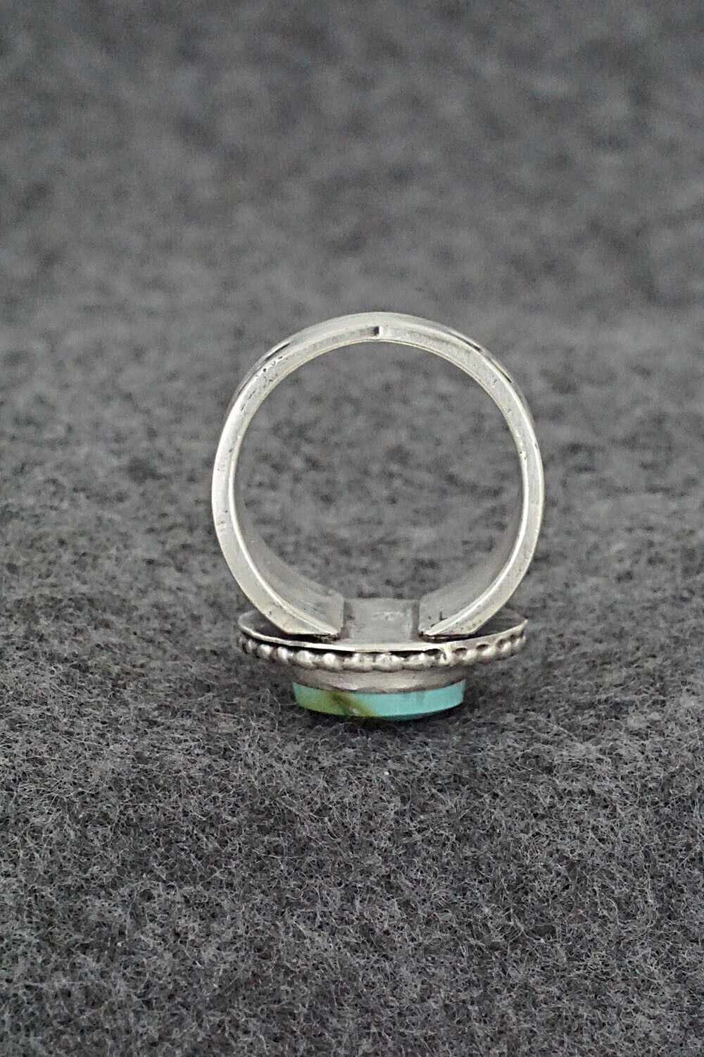 Turquoise & Sterling Silver Ring - Samuel Yellowhair - Size 7