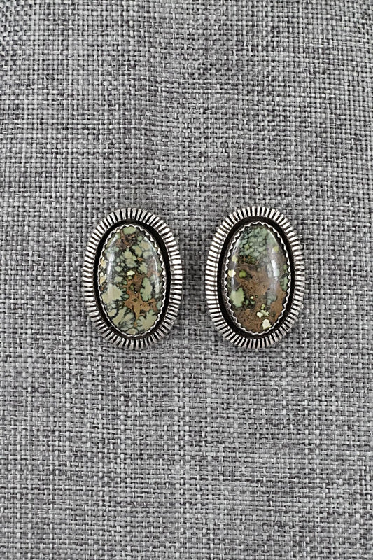 Turquoise & Sterling Silver Earrings - Toby Henderson