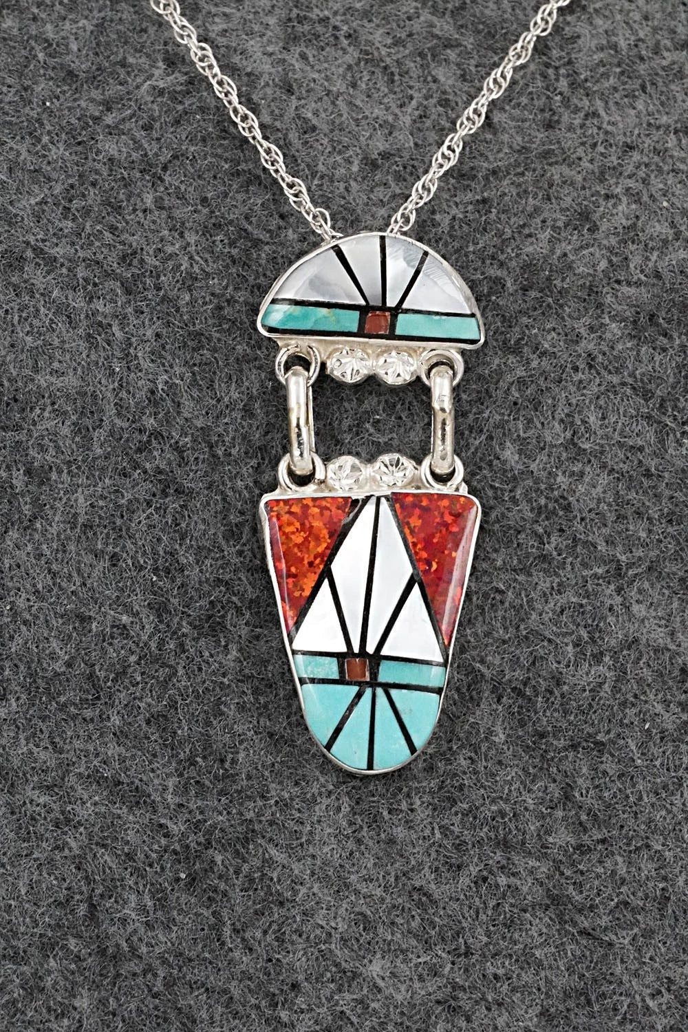 Multi-Stone & Sterling Silver Necklace - Ola Eriacho