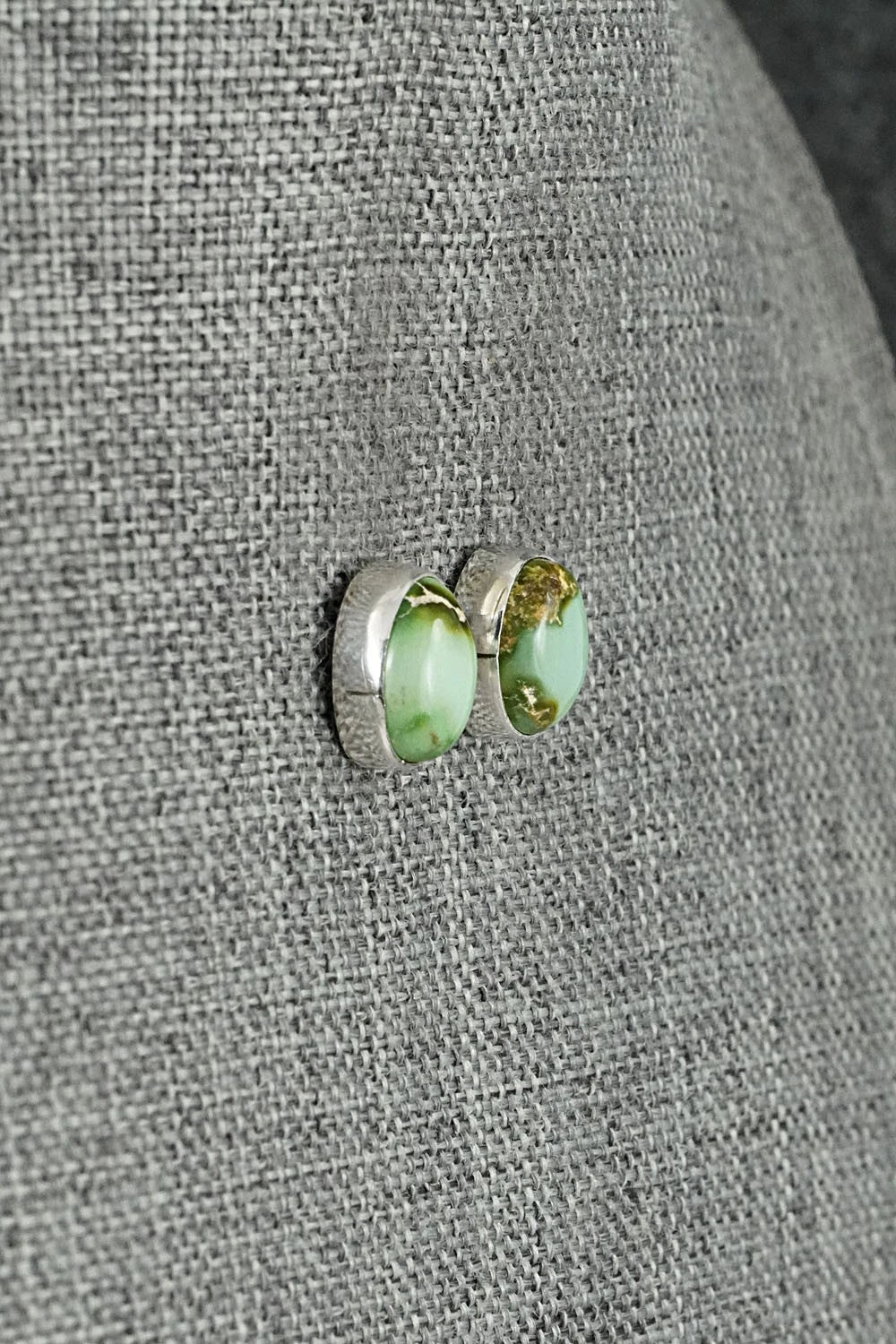 Turquoise & Sterling Silver Earrings - Rosemary Saunders