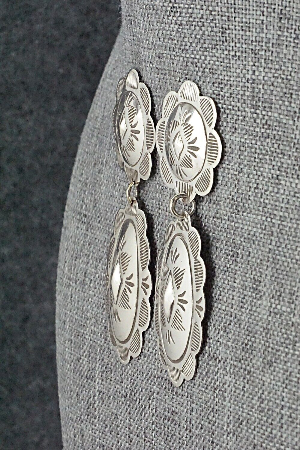 Sterling Silver Earrings - Bertha Begay