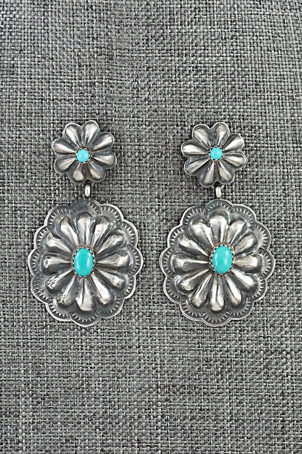 Turquoise & Sterling Silver Earrings - Rita Lee