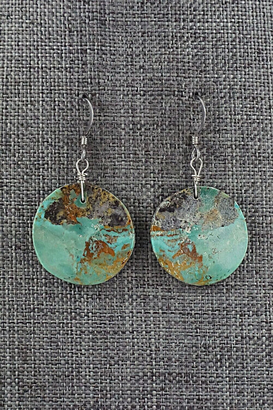 Turquoise & Sterling Silver Earrings - Joe Garcia