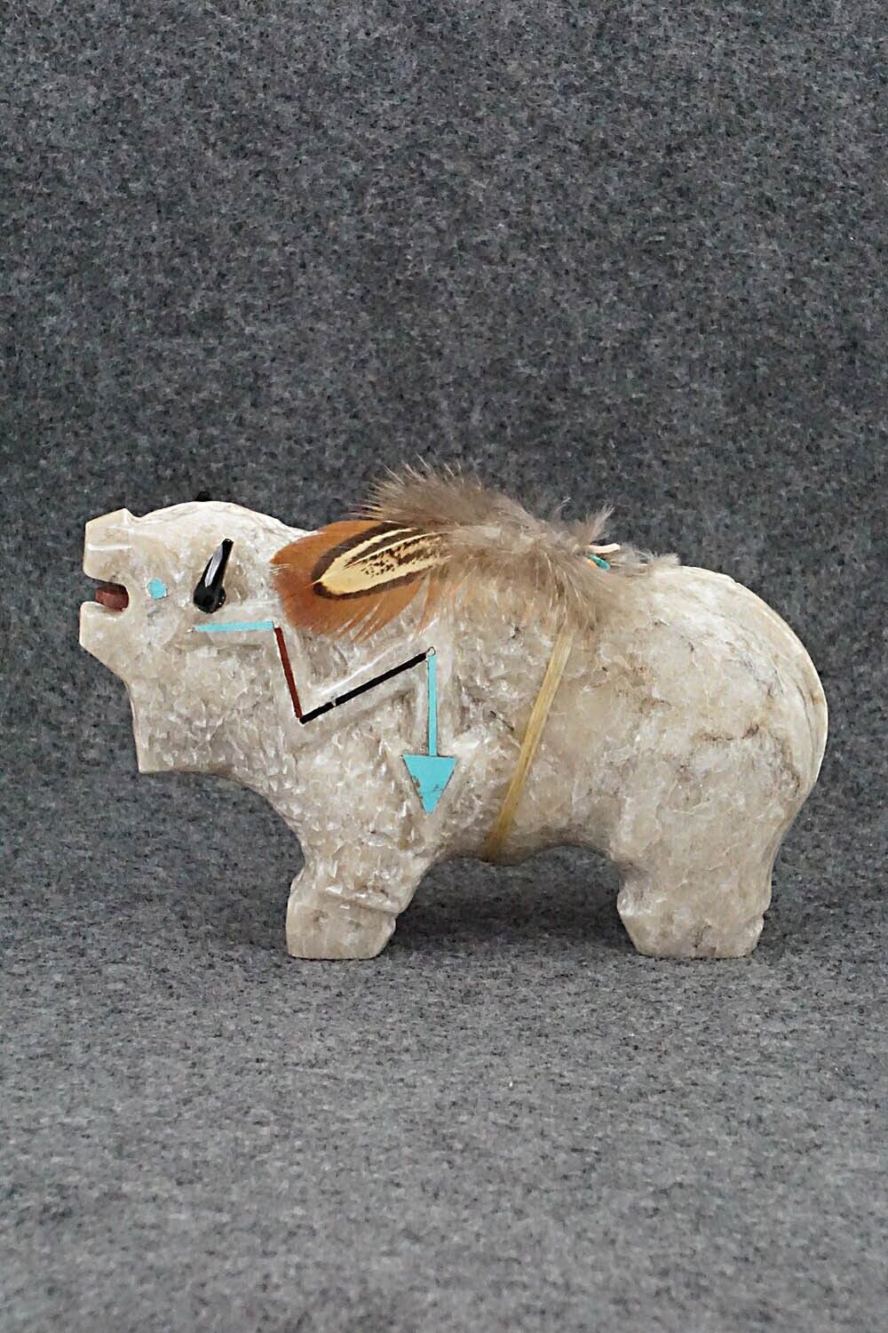 Buffalo Navajo Fetish Carving - Ben Livingston