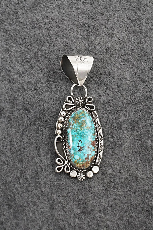 Turquoise and Sterling Silver Pendant - Phil Nez
