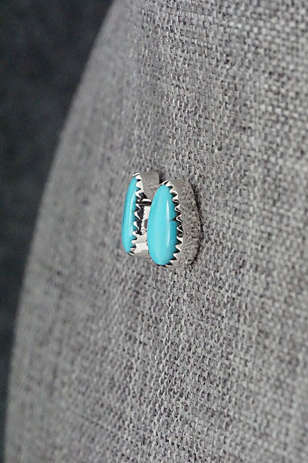 Turquoise & Sterling Silver Earrings - Theresa Smith