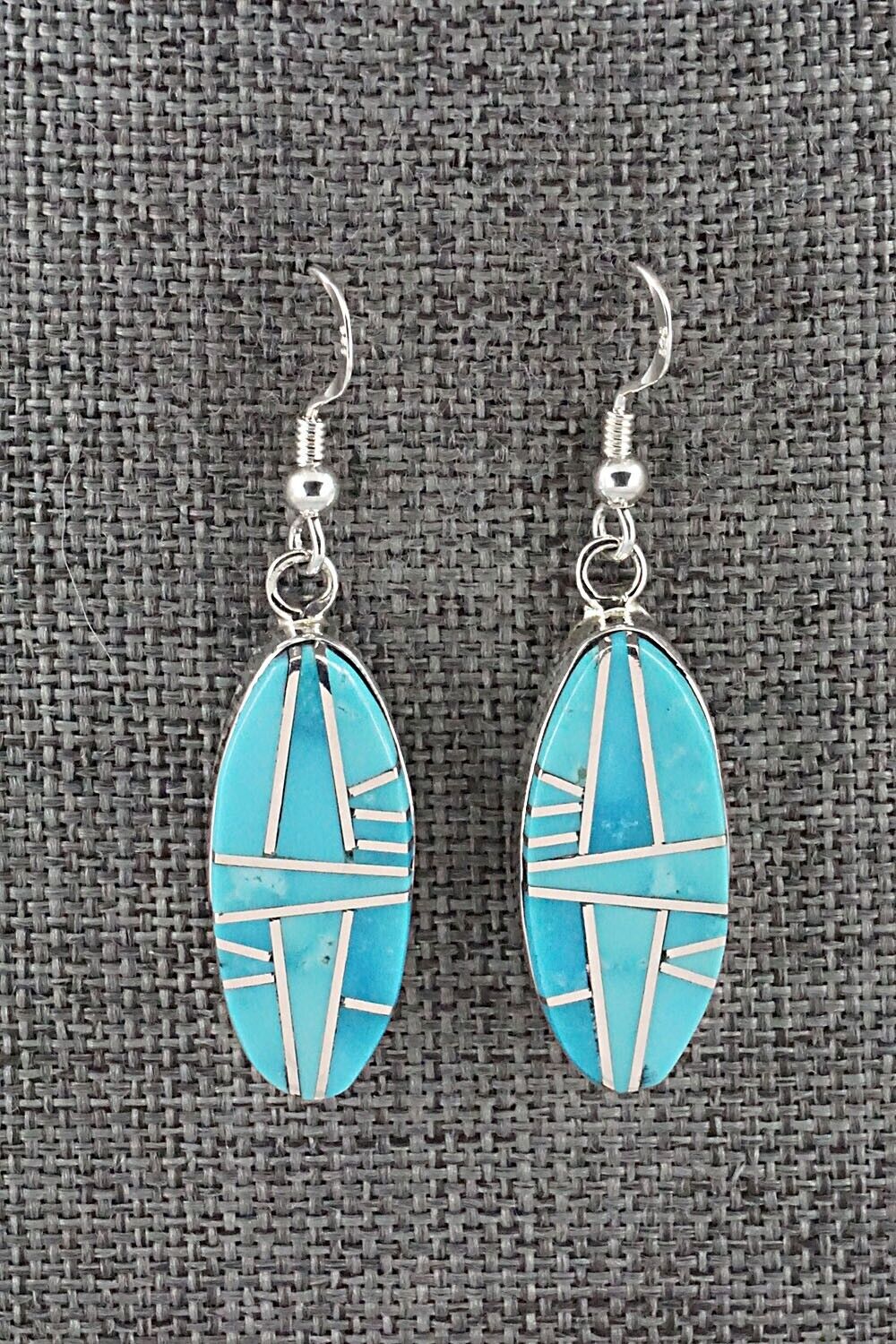 Turquoise & Sterling Silver Pendant & Earrings Set - Julia Etsitty