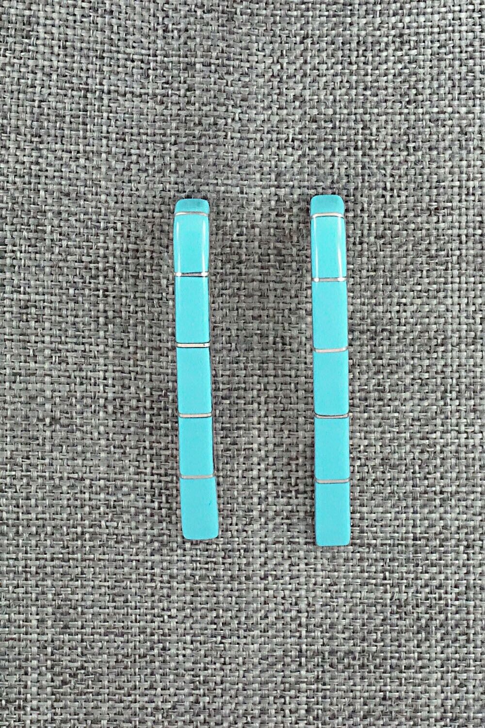 Turquoise & Sterling Silver Earrings - Verna Kanesta