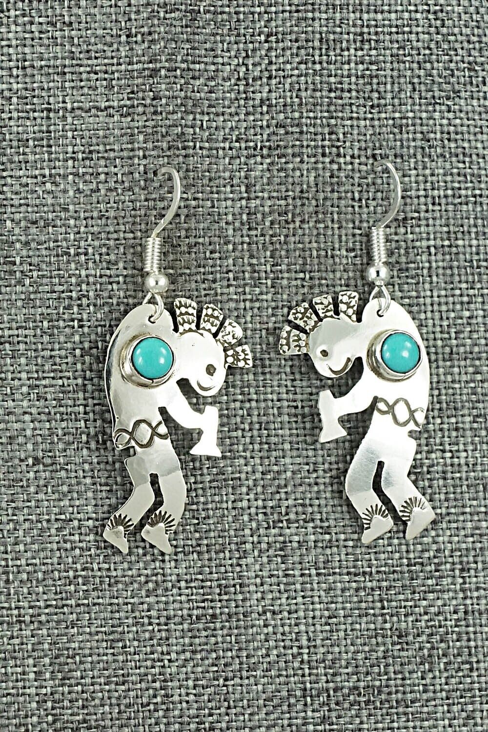 Turquoise & Sterling Silver Earrings - Jeff James