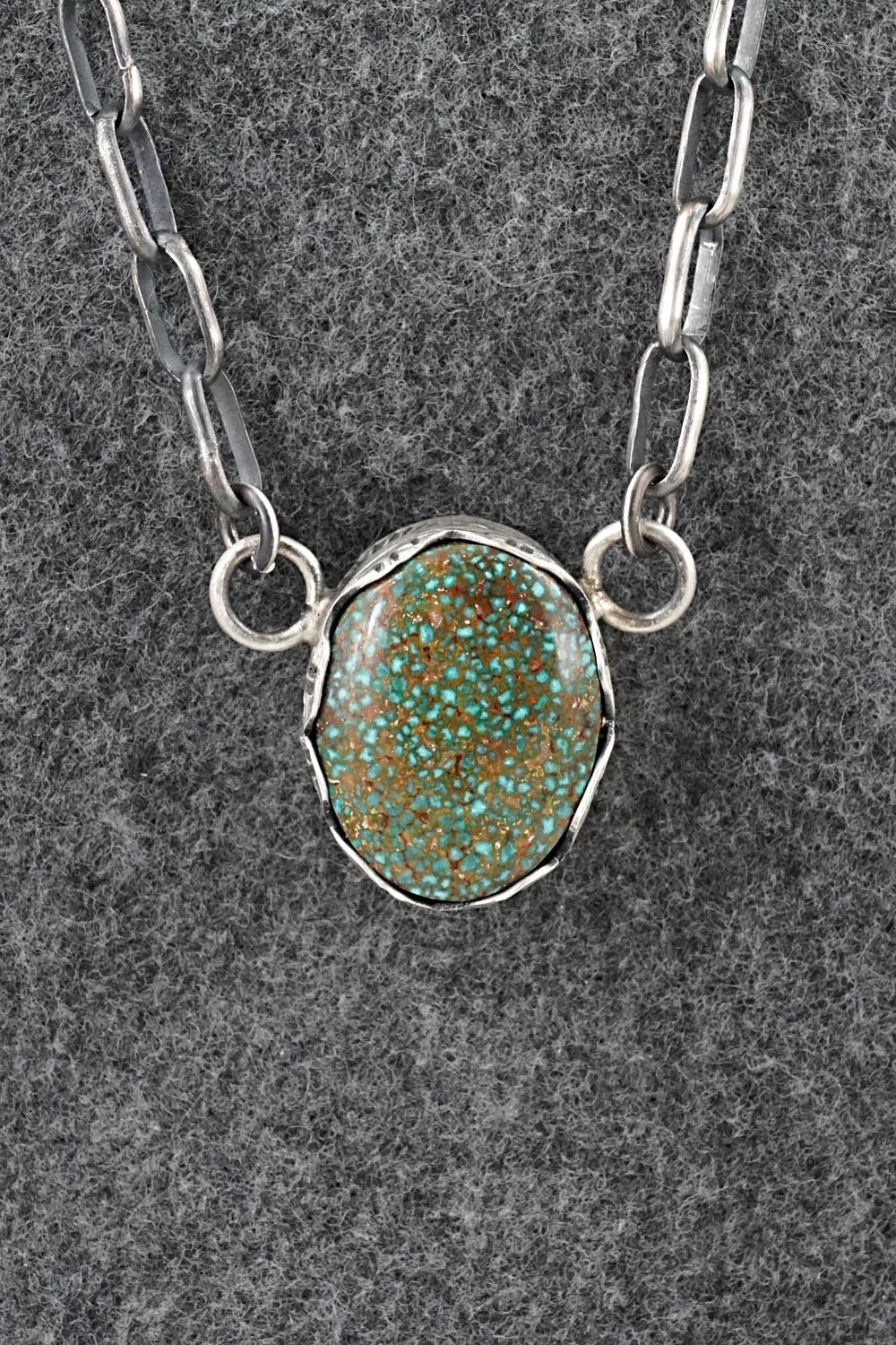 Turquoise & Sterling Silver Necklace - Paul Livingston