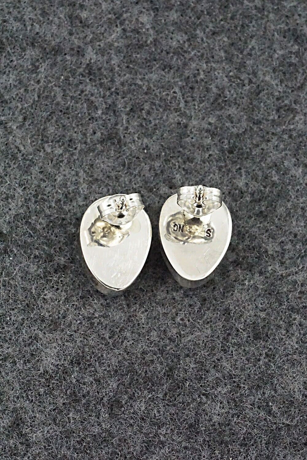 Turquoise & Sterling Silver Earrings - Marco Begaye