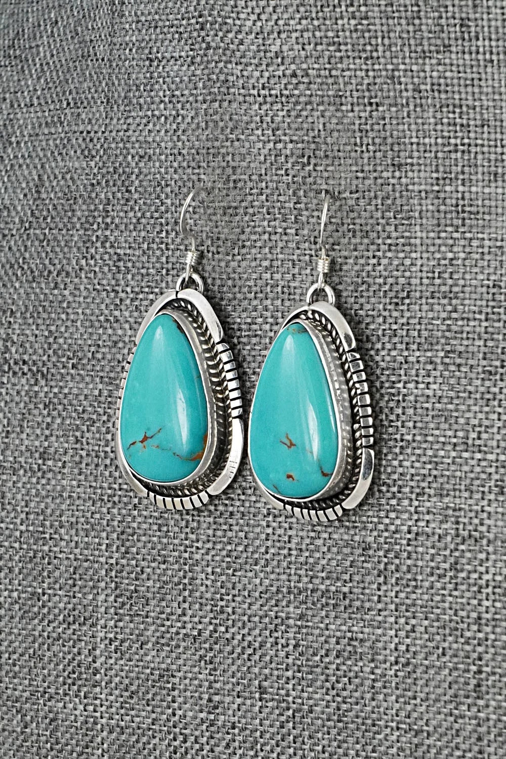 Turquoise & Sterling Silver Earrings - Irene Kee
