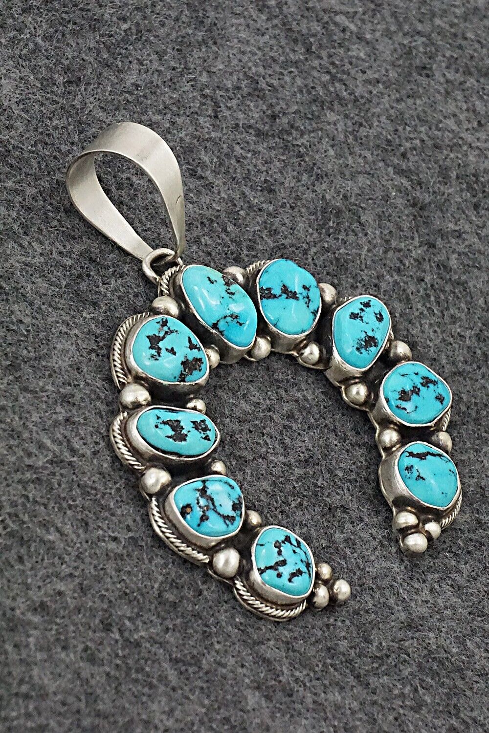 Turquoise & Sterling Silver Pendant - Kathleen Livingston