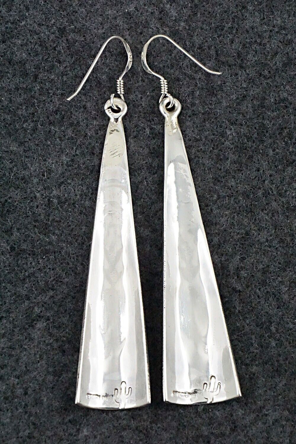 Turquoise, Coral & Sterling Silver Earrings - Jolene Yazzie