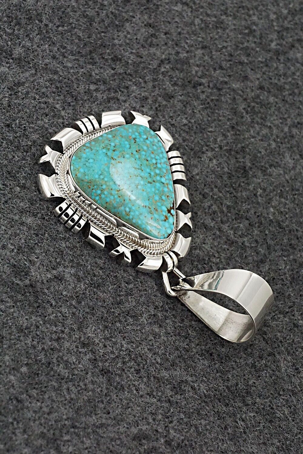 Turquoise & Sterling Silver Pendant - Daniel Benally