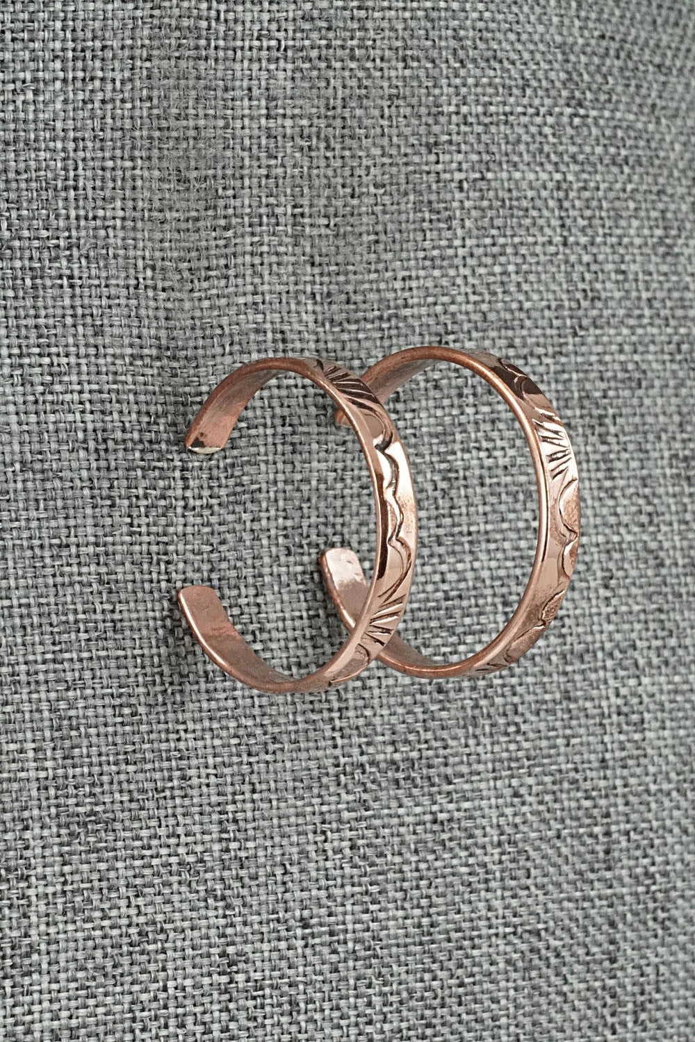 Copper Hoop Earrings - Elaine Tahe