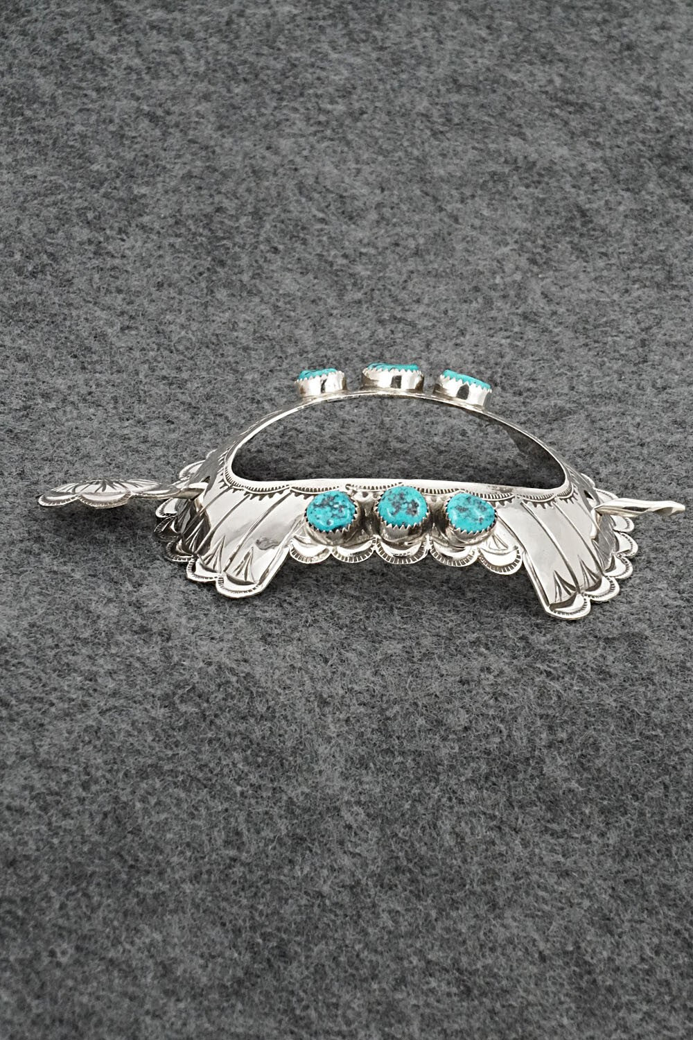 Turquoise & Sterling Silver Hair Pin - Jolene Begay