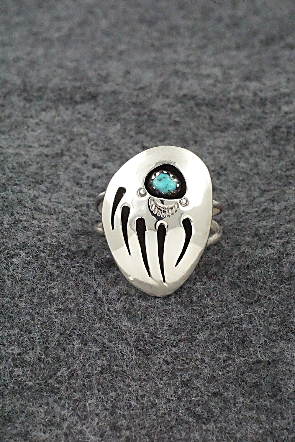 Turquoise & Sterling Silver Ring - Ervin Begay - Size 8.5