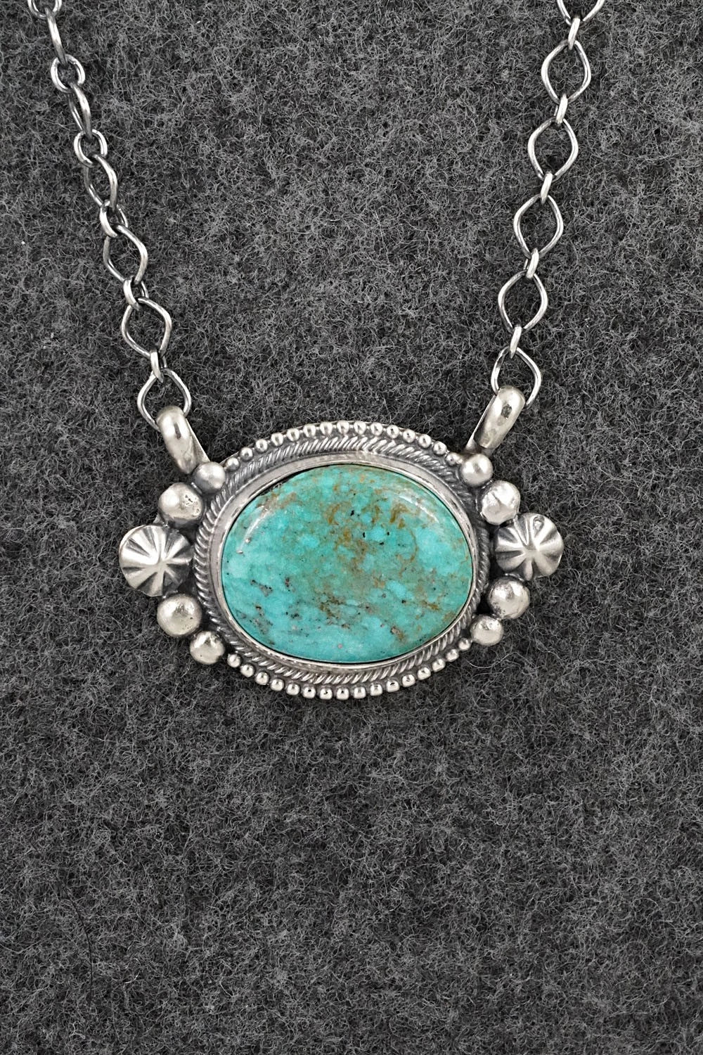 Turquoise & Sterling Silver Necklace - Darrin Livingston