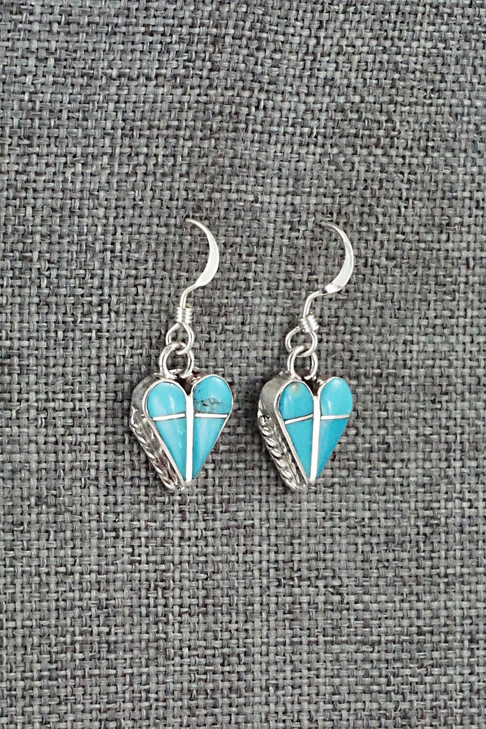 Turquoise and Sterling Silver Earrings - Velda Nastacio