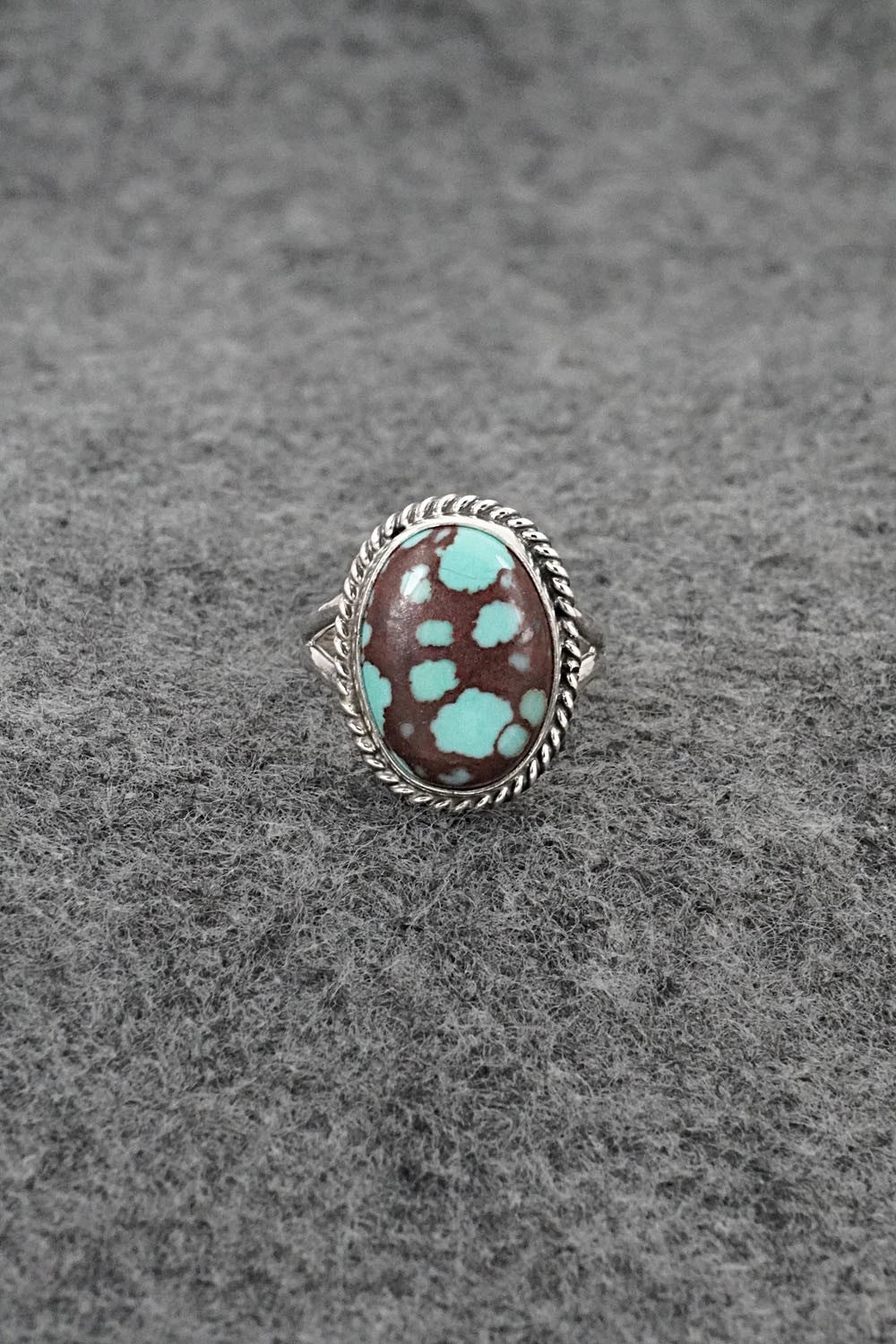 Turquoise & Sterling Silver Ring - Eugene Gruber - Size 5