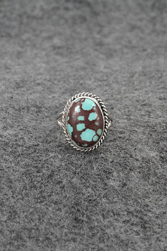 Turquoise & Sterling Silver Ring - Eugene Gruber - Size 5