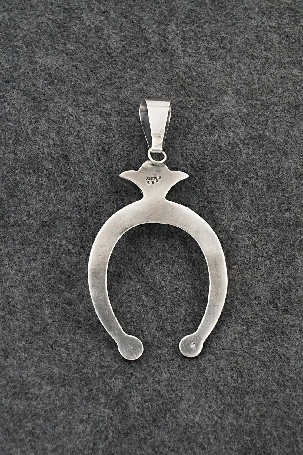 Turquoise & Sterling Silver Pendant - Eugene Gruber