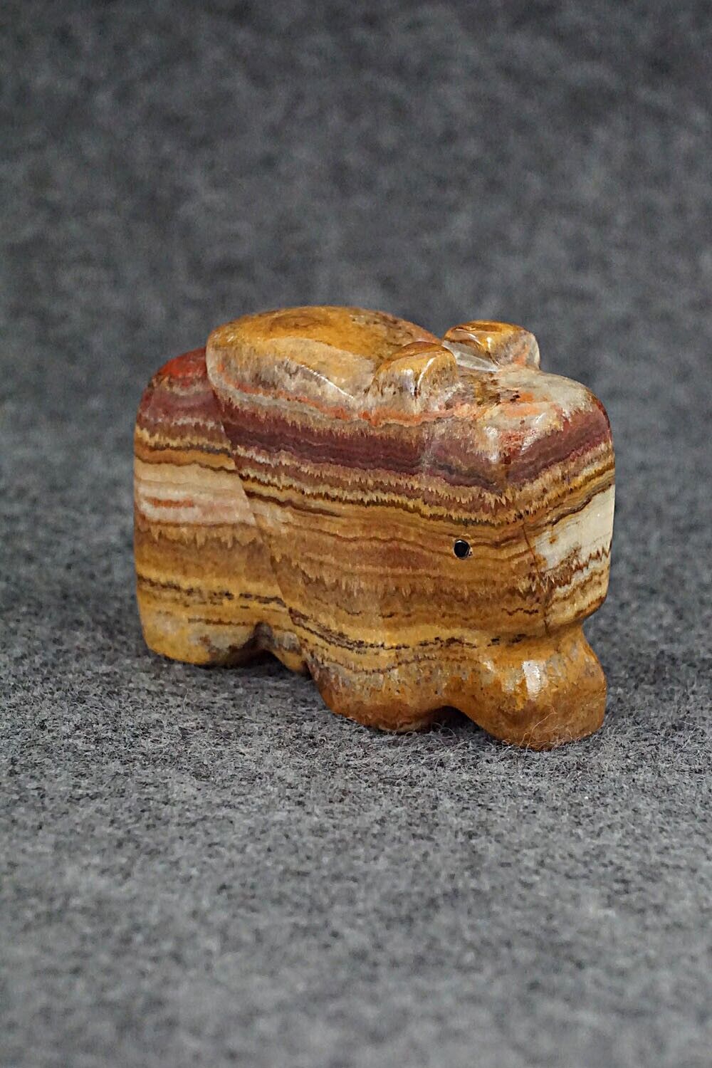 Buffalo Zuni Fetish Carving - Danny Lonjose
