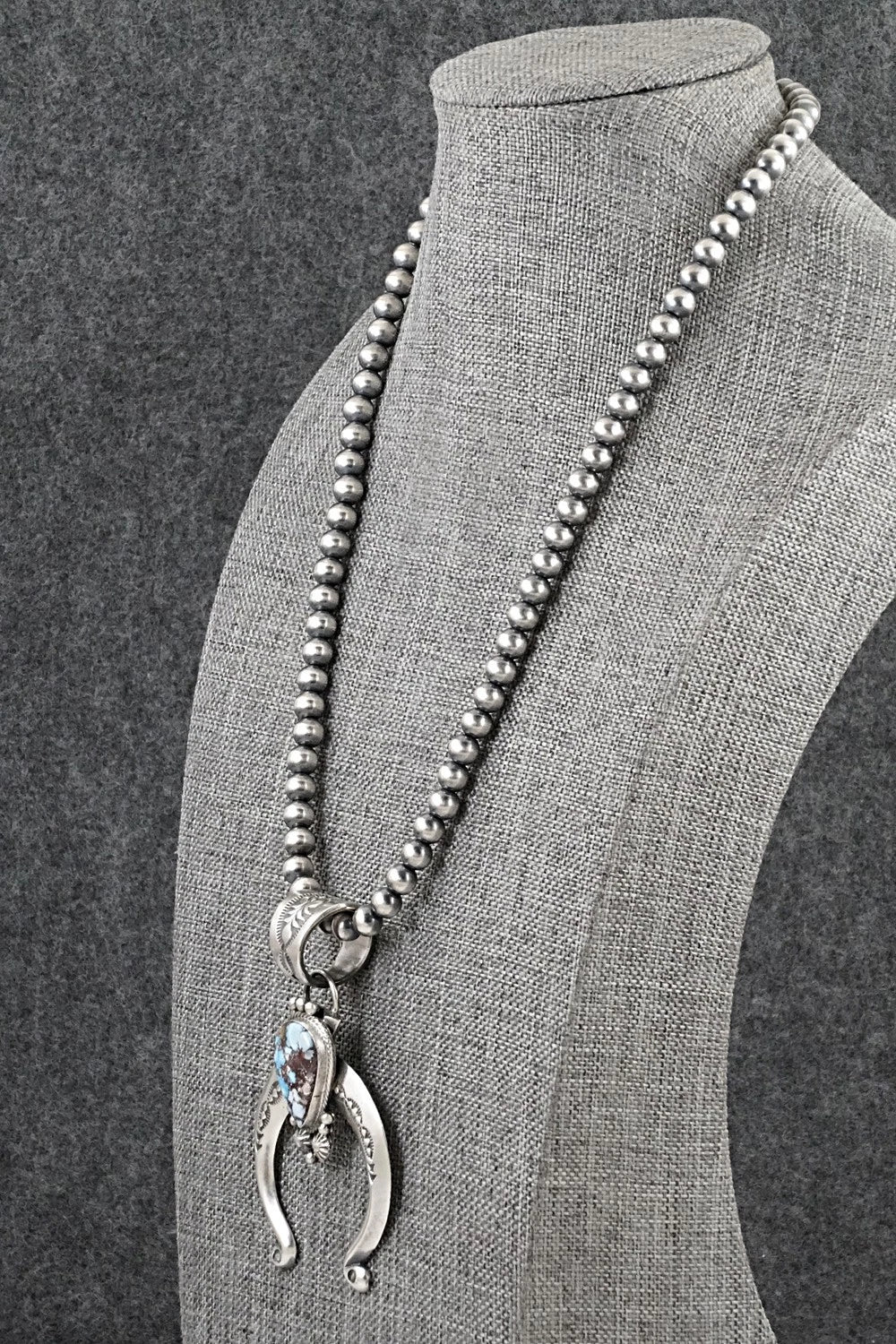 Turquoise & Sterling Silver Necklace - Samuel Yellowhair