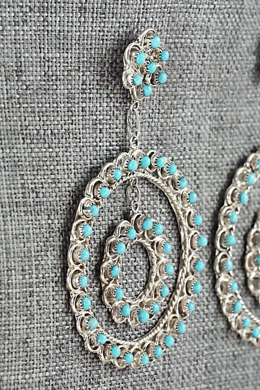 Turquoise & Sterling Silver Earrings - Waylon Johnson