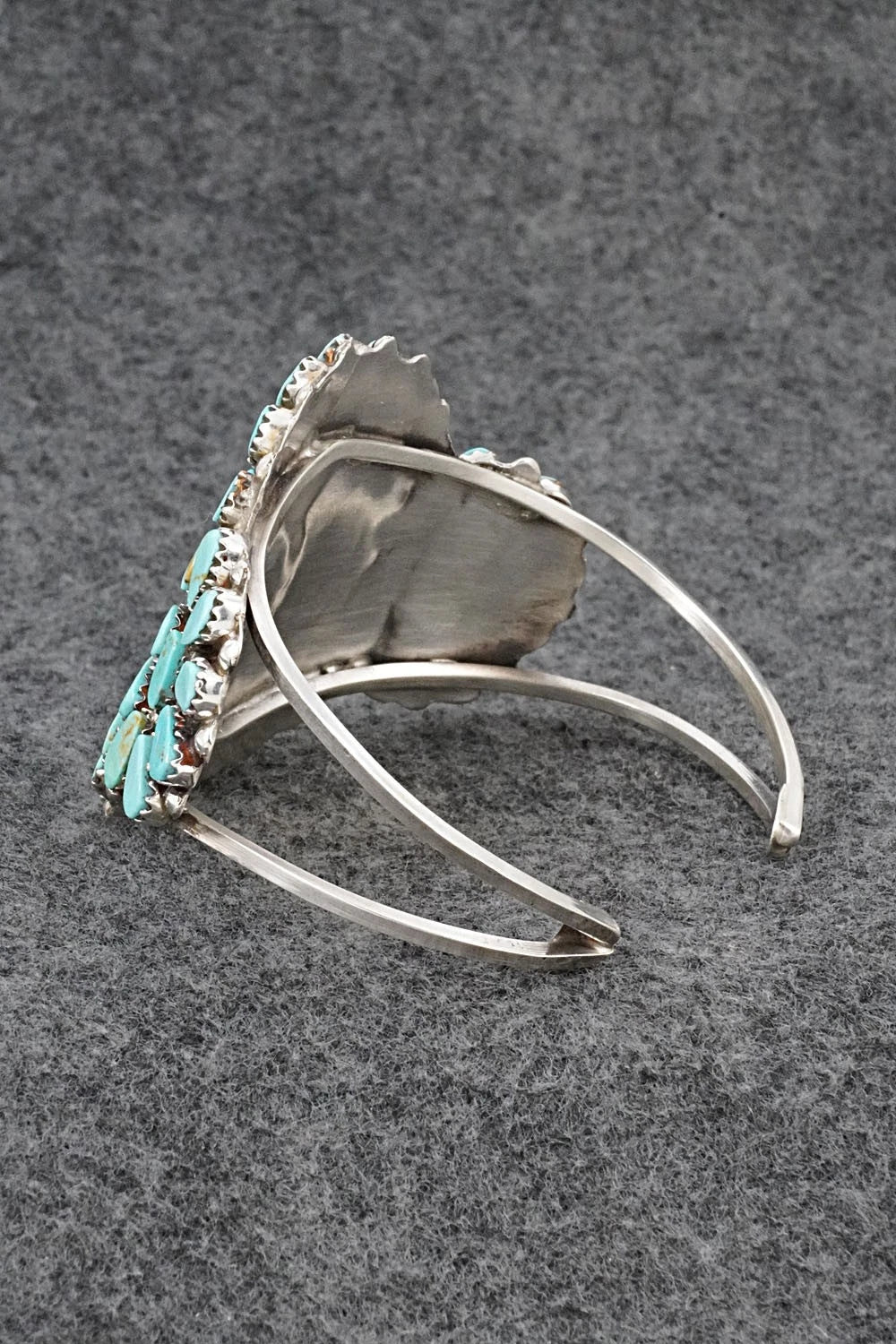 Turquoise & Sterling Silver Bracelet - Evangeline Tsabetsaye