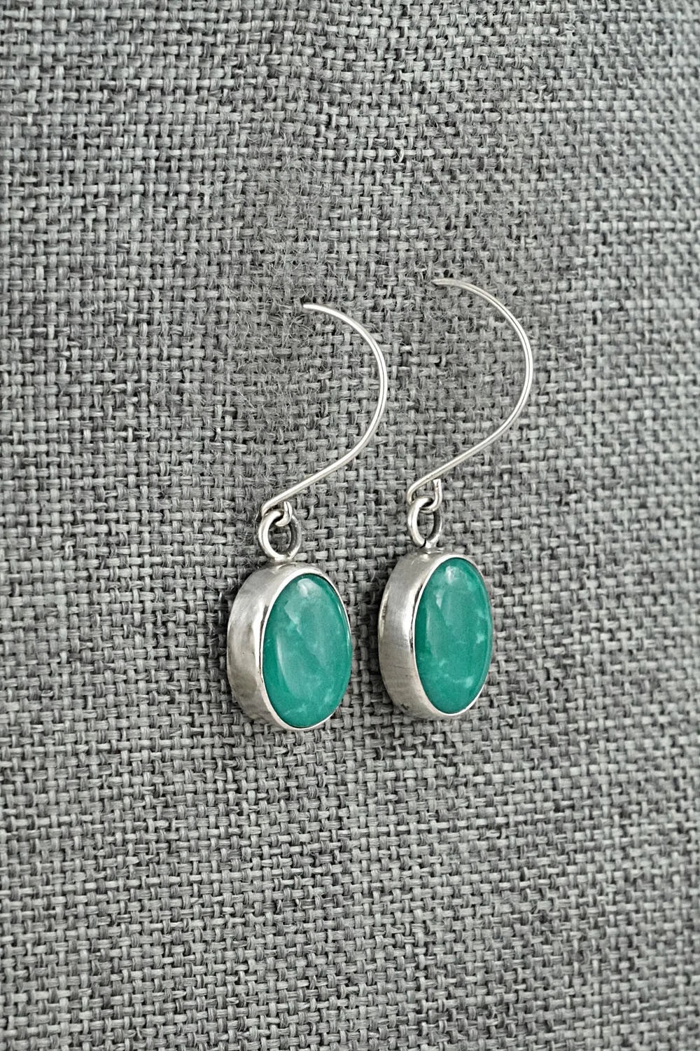 Turquoise & Sterling Silver Earrings - Rosemary Saunders