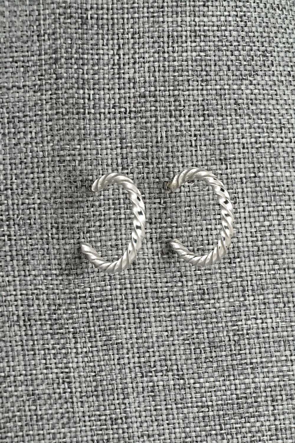 Sterling Silver Hoop Earrings - Elaine Tahe