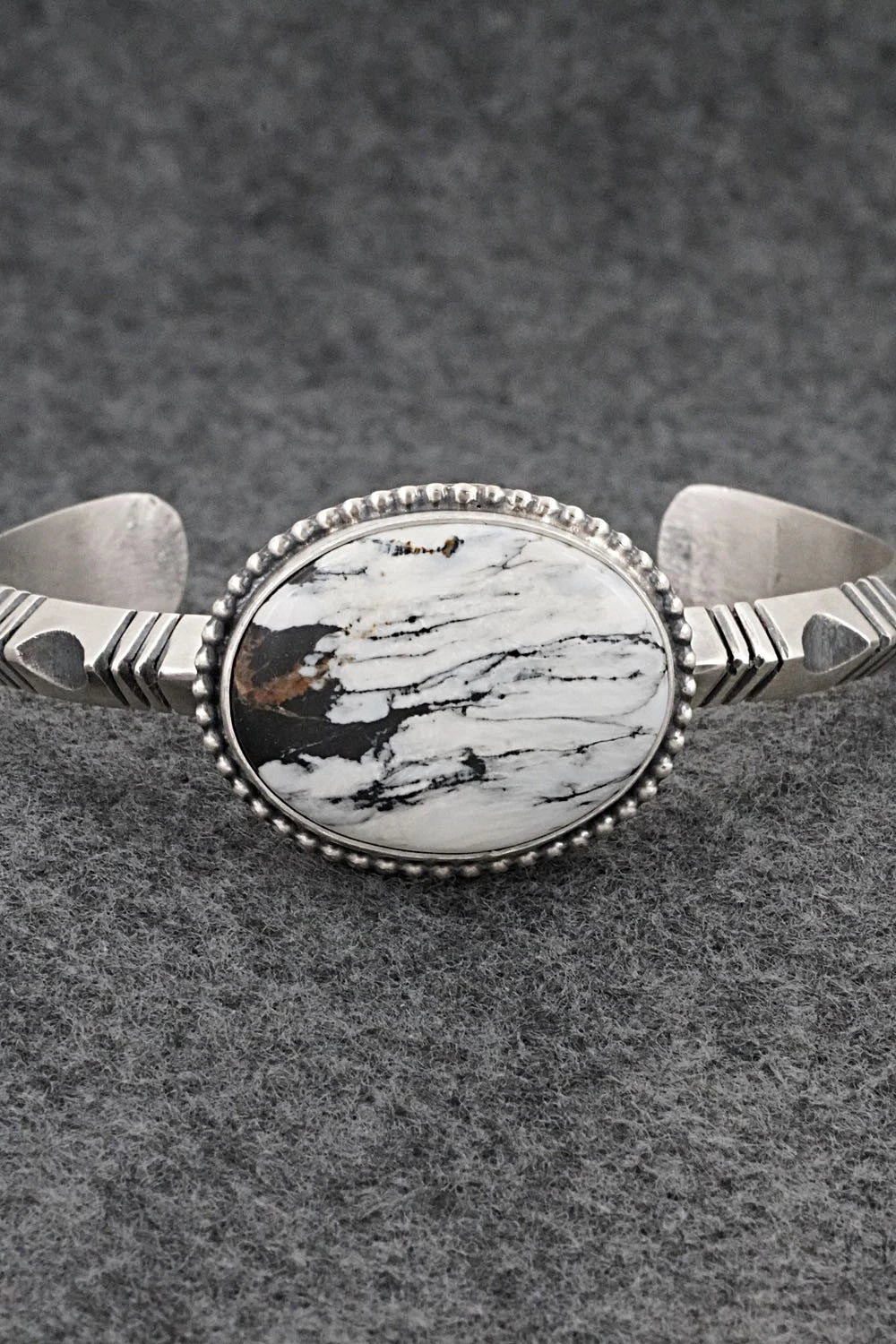 White Buffalo & Sterling Silver Bracelet - Paul Livingston