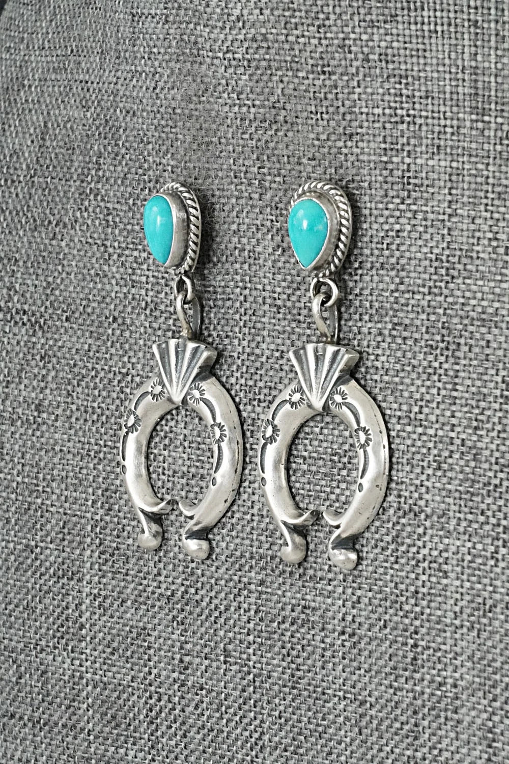 Turquoise & Sterling Silver Earrings - Sharon McCarthy