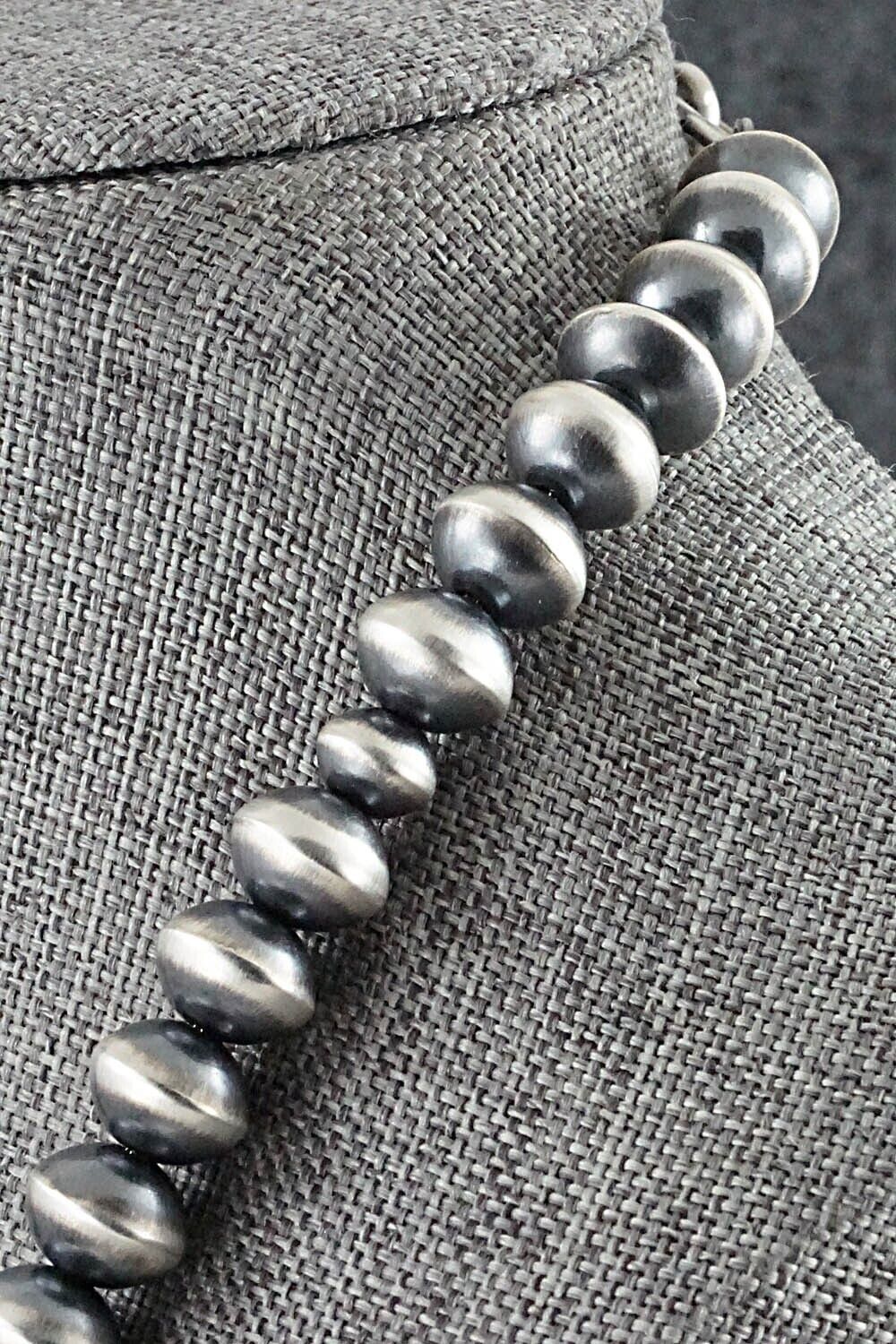 Sterling Silver Navajo Pearl Necklace 20" - Preston Haley