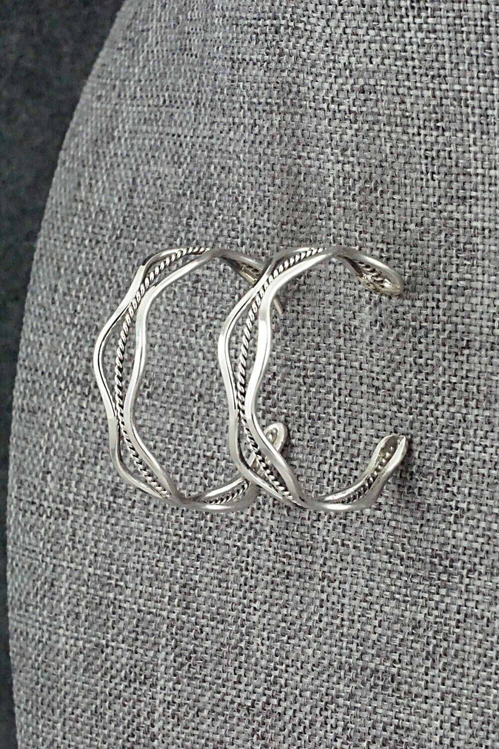 Sterling Silver Hoop Earrings - Ben Tahe