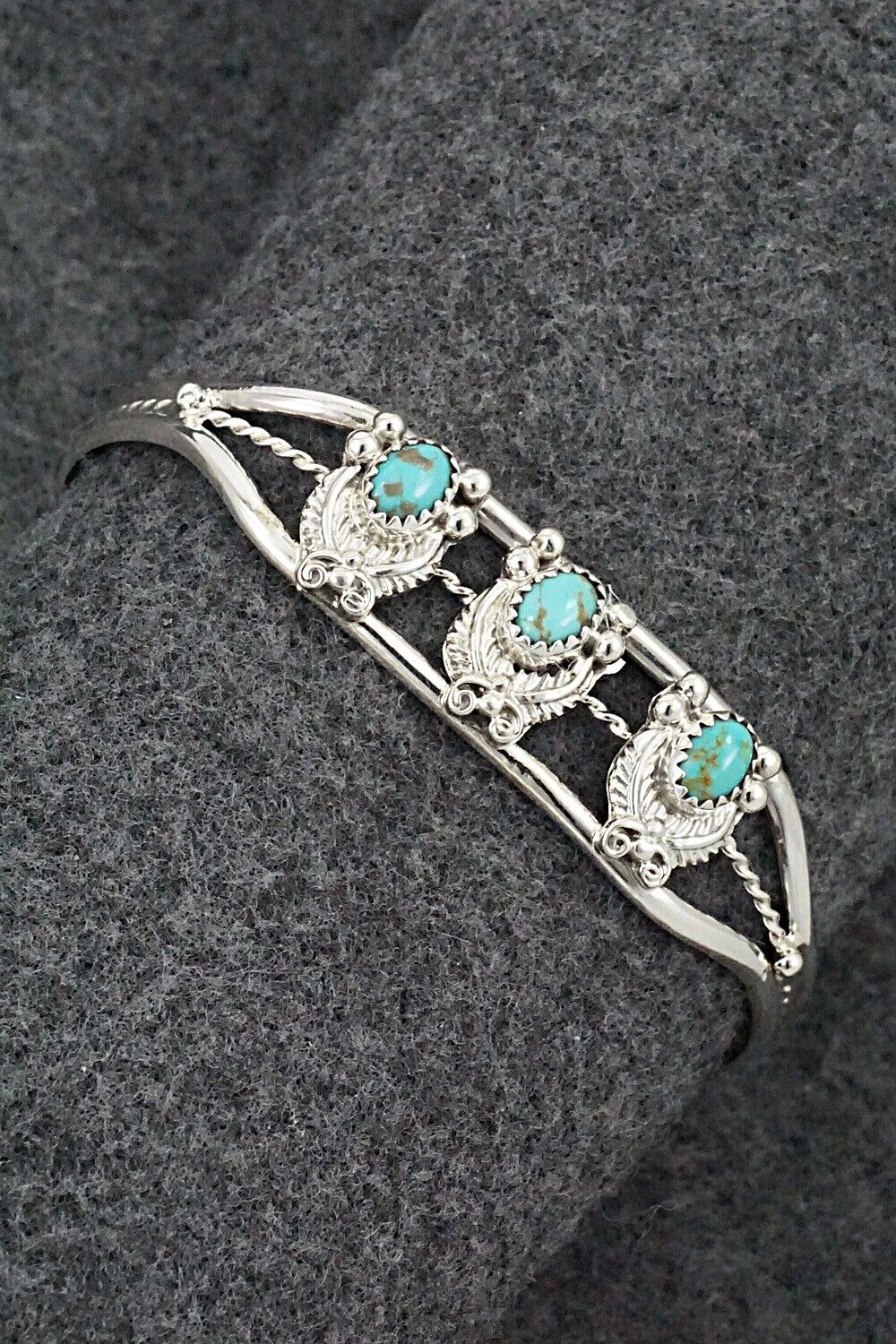 Turquoise & Sterling Silver Bracelet - Robert Martinez