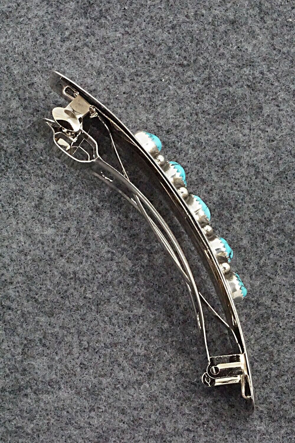 Turquoise & Sterling Silver Hair Barrette - Jolene Begay